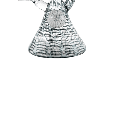 Hemper Snakeskin Bong in Borosilicate Glass, 9" Height, 14mm Joint Size, Front View