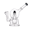 Hemper Snow Globe Bong with Showerhead Percolator and 14mm Joint - Front View on White Background