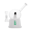 Hemper Snow Globe XL Bong in White with Snowman Inside - Front View on White Background