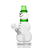 Hemper Snowman Bong in Green with 45 Degree Joint Angle, 18" Tall, Front View on White Background