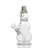 Hemper Snowman Bong with 45 Degree Joint Angle, Front View on Seamless White Background