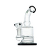 Hemper x CustomGrow420 Inline Perc Rig in Black, 6" Borosilicate Glass Bong with Bubble Design