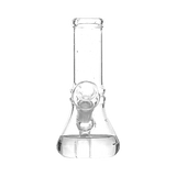 Hemper x Cypress Hill clear borosilicate glass beaker bong, 6" height, 14mm female joint, front view