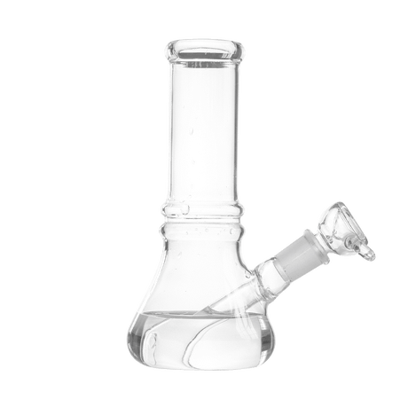 Hemper x Cypress Hill Beaker Bong, 6" Clear Borosilicate Glass, 14mm Female Joint - Side View