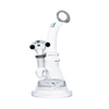 Hemper x Lil Debbie Rig in Black - Compact 7" Glass Bong with 14mm Joint, Side View on White Background