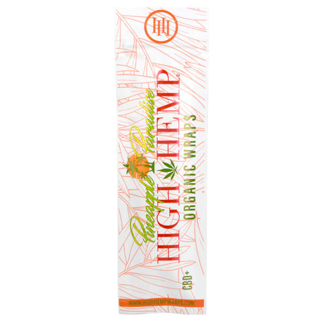 High Hemp Organic CBD Blunt Wraps 25 Pack with natural flavoring, front view on white background
