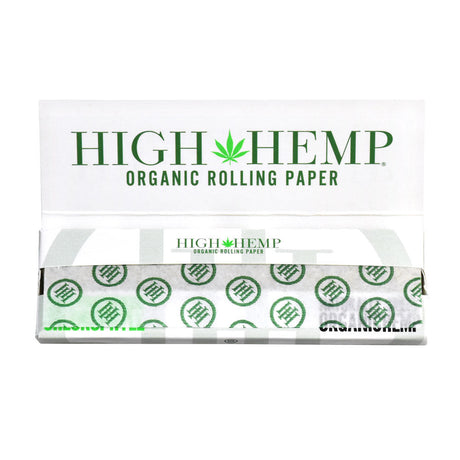 High Hemp Organic Hemp Rolling Papers 1 1/4" Standard Size 25 Pack Front View