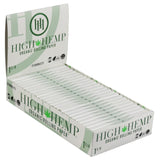 High Hemp Organic Kingsize Slim Rolling Papers display box with 25 packs