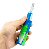 PILOT DIARY Honey Straw Nectar Collector Kit in hand, blue-green gradient, front view