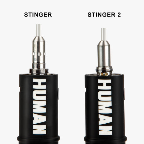 HUMANSUCKS STINGER vs STINGER 2 Tips side-by-side on white background