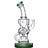 Beta Glass Labs Alpha 2.0 Dab Rig in Green Stardust with 10mm Female Joint, Front View