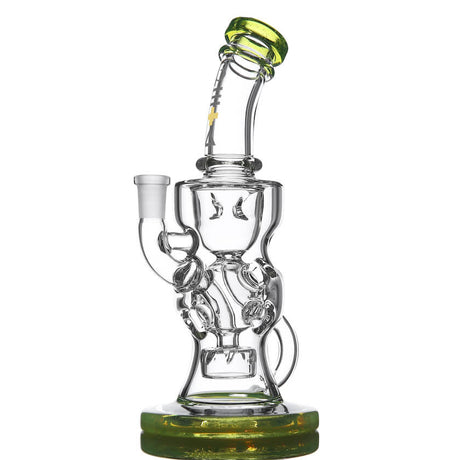 Beta Glass Labs Alpha 2.0 Dab Rig, Haterade Green, 10mm Female Joint, Recycler Design, Front View