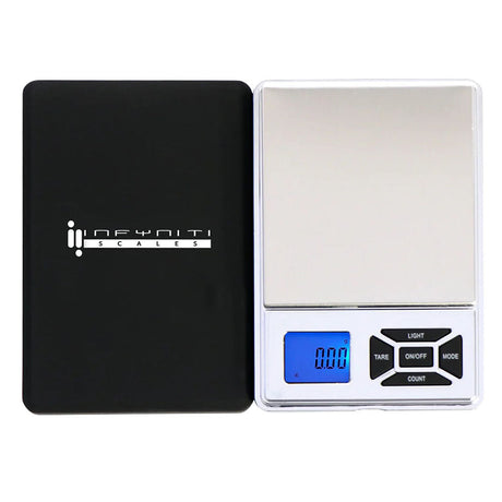 Infyniti Executive Digital Pocket Scale, 50g x 0.01g accuracy, top view on white background