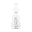 Puffco Peak Pro Replacement Glass 2.0, clear cone-shaped dab rig accessory, front view on white background