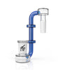 Honeybee Herb J Drop Down in Blue - Side View on White Background for Bongs