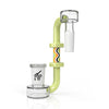 Honeybee Herb J Drop Down Wig Wag in Green, Glass Adapter with Colorful Accent