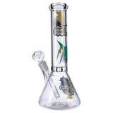 Jay & Silent Bob 12" Beaker Water Pipe with Slit-Diffuser Percolator and 45 Degree Joint