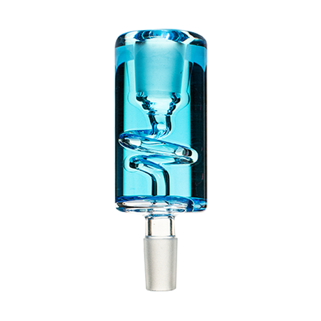 Cheech Glass 14mm Glycerin Adapter in Light Blue, Front View, for Cooling Dab Rig Vapor