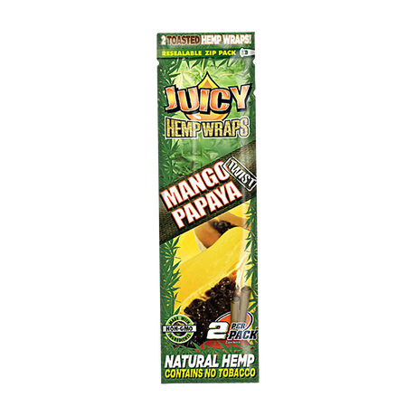 Juicy Jays Hemp Wraps 25 Pack in Mango Papaya Flavor - Front View