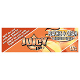 Juicy Jays 1 1/4 Peaches & Cream Flavored Rolling Papers - Front View