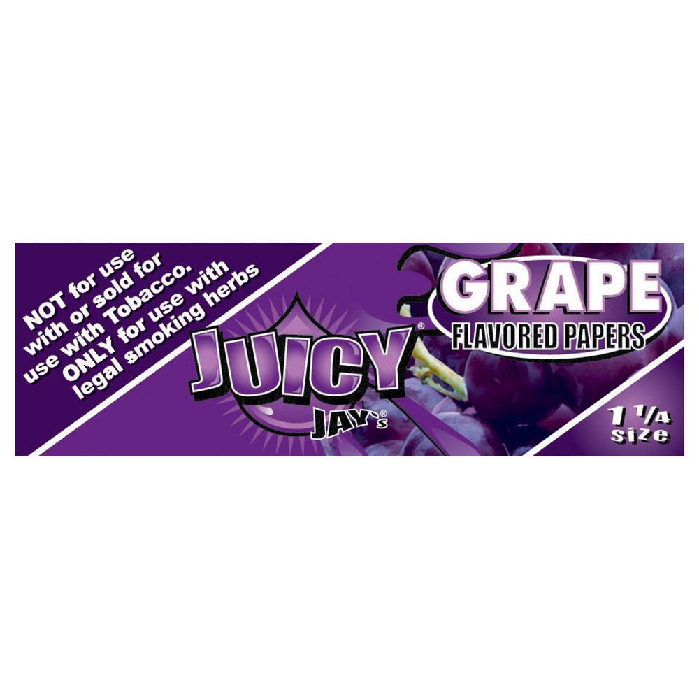 Juicy Jays 1 1/4 Grape Flavored Rolling Papers 24 Pack Front View