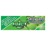 Juicy Jays 1 1/4 Size Rolling Papers 24 Pack with Green Apple Flavoring - Front View