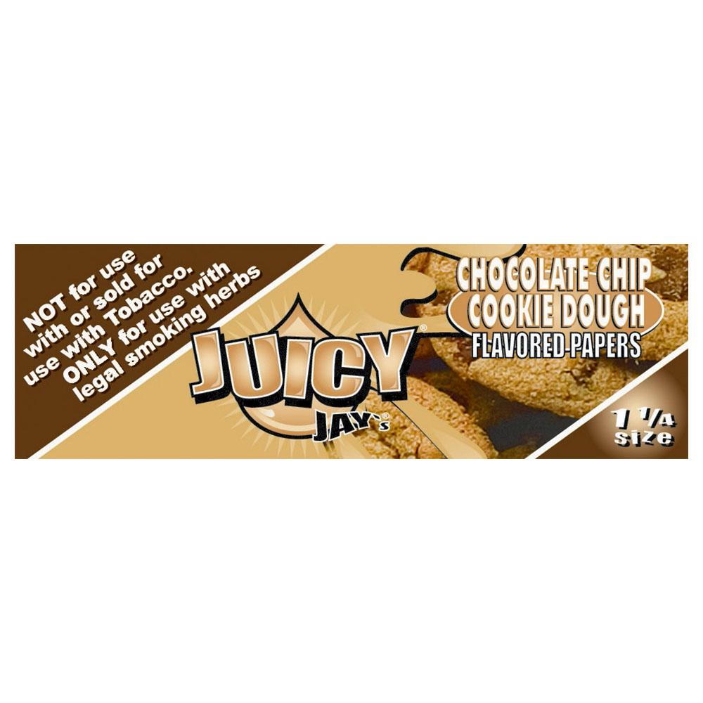 Juicy Jays 1 1/4 Chocolate Chip Cookie Dough Flavored Rolling Papers - Front View