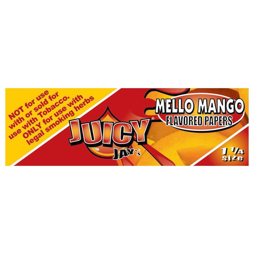 Juicy Jays 1 1/4 Mello Mango Flavored Rolling Papers - 24 Pack Front View
