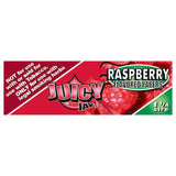 Juicy Jays 1 1/4 Raspberry Flavored Rolling Papers - Front View 24 Pack