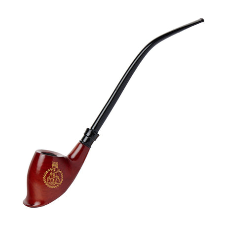 Shire Pipes Engraved Cherry Wood Hand Pipe - LOTR Collector's Edition, Two Towers Variant, Side View