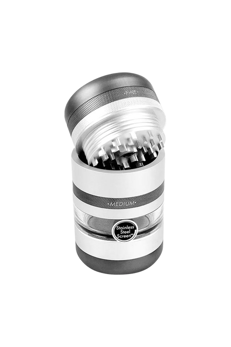 Kannastor GR8TR V2 Steel Grinder with Jar Body and Fine Screen, 2.2" Size