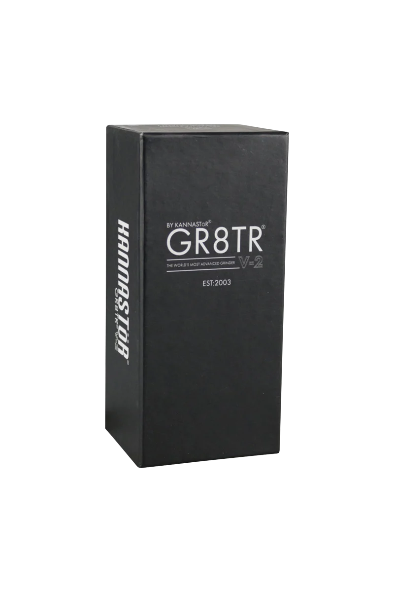 Kannastor GR8TR V2 5-Piece 2.2" Black Grinder Box Front View