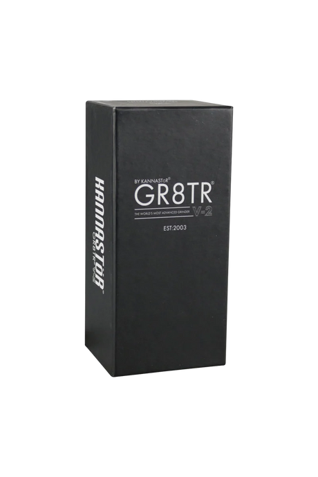 Kannastor GR8TR V2 5-Piece 2.2" Black Grinder Box Front View