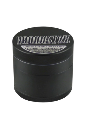 Kannastor Multi Chamber 4pc 2.2" Black Grinder - Compact Aluminum Design