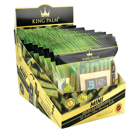 King Palm Mini Hand Rolled Leaf 8-Pack Display Box Front View