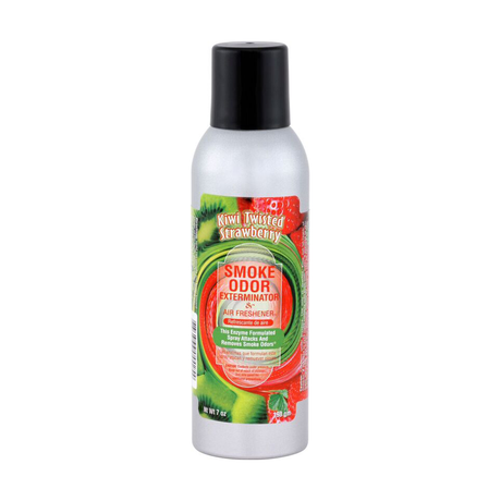 Smoke Odor 7oz Enzyme Spray Kiwi Twisted Strawberry scent, front view on white background