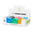 Human Grade colorful plastic grinders display box with 2" & 2.5" durable variants