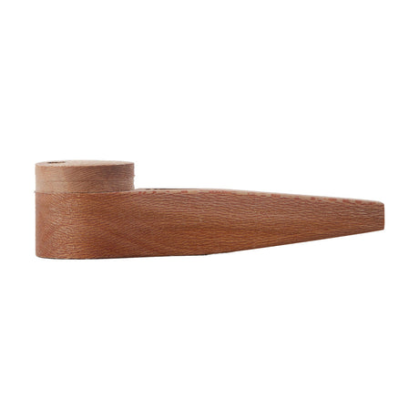 Bearded Distribution Exotic Wooden Hand Pipe 4" with Lid & Brass Screen - Side View
