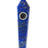 Lapis Lazuli Quartz Crystal Pipe in Blue, Compact 4" Spoon Design for Dry Herbs, Front View