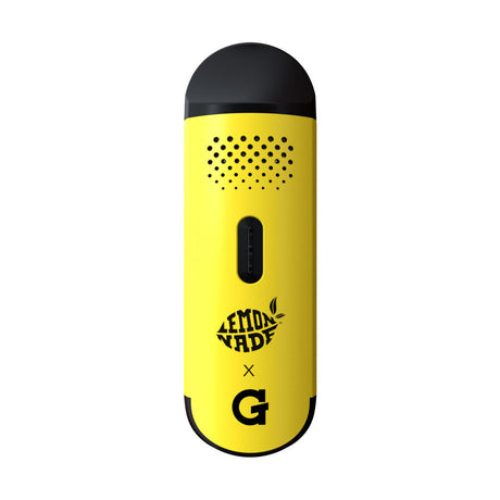 Lemonnade x G Pen Dash Dry Herb Vaporizer in yellow with 900mAh battery, front view