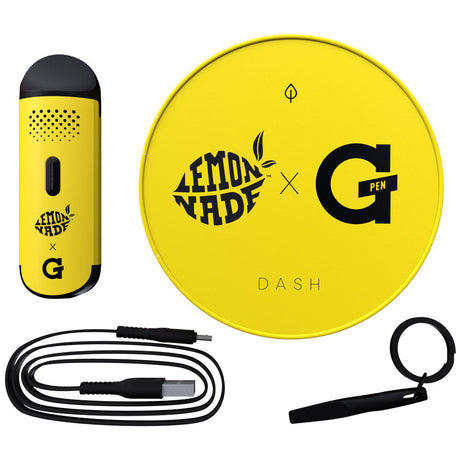 Lemonnade x G Pen Dash Vaporizer with accessories, 900mAh battery, easy for travel