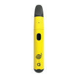 Lemonnade x G Pen Micro+ Vaporizer in yellow and black, front view, portable design for concentrates