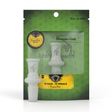 Honeybee Herb Glass Adapters 18M to 14F, front view on retail packaging