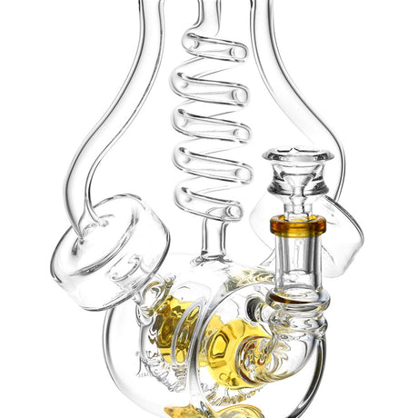 Lookah Glass Alien Robot Recycler Bong with In-Line Percolator, 90 Degree Joint, and 15" Height