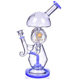 Lookah Glass Aroma Dome Water Pipe in Borosilicate with Recycler Design, Front View
