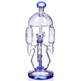Lookah Glass Aroma Dome Water Pipe with Recycler Design in Borosilicate Glass, Front View