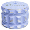 GAC 2.5" Light Purple Ceramic Herb Grinder by Blue Bus Fine Tools with 4 Parts