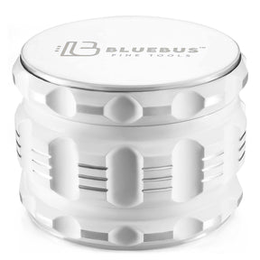 GAC 2.5" Ceramic Herb Grinder by Blue Bus Fine Tools in White, 4-Part Design, Portable