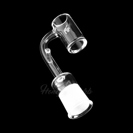 Honeybee Herb ENAIL Original Quartz Banger at 90° angle, clear, flat top design for dab rigs