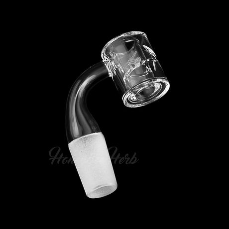 Honeybee Herb Quartz Banger - 90° Degree Angle, 10mm Male Joint, Clear, for Dab Rigs